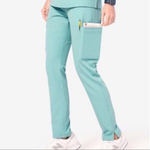 Figs sea glass yola scrub pant - small tall